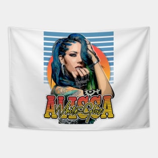 Retro Allisa White-Gluz // style Flyer Vintage Tapestry