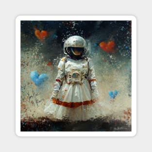 Astronaut Princess Magnet