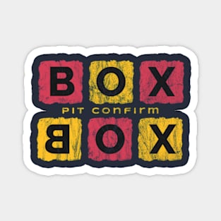 Pit Confirm Box Box Magnet