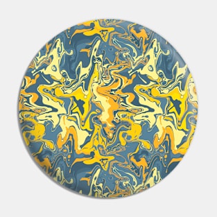 Lightning Strike Marble - Digital Paint Spill Pin