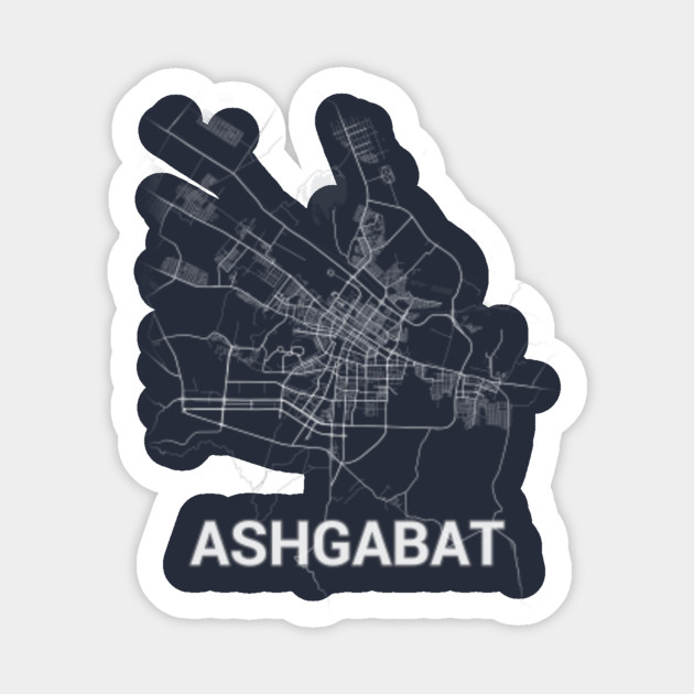 Ashgabat Turkmenistan Asgabat City Map Ashgabat Sticker Teepublic