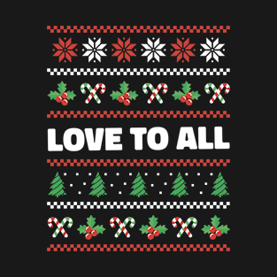 Seasonal Sentiment: Ugly Christmas Sweater of Affection T-Shirt