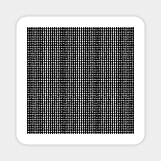 Midcentury Modern Dots Black and White Magnet