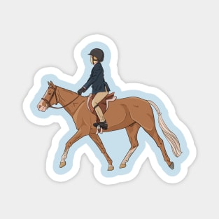 Palomino Hunter Pony Trot Magnet