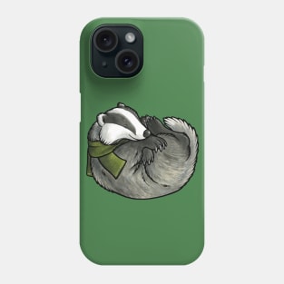 Sleepy badger Phone Case