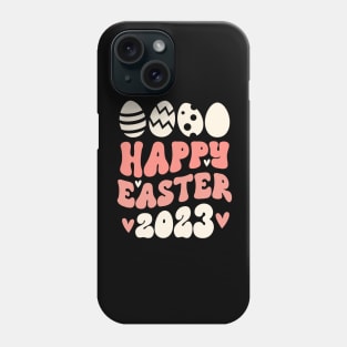 Happy Easter 2023 Eggs Peach Phone Case