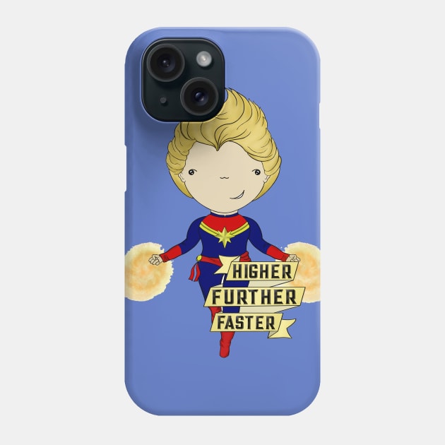 Higher Further Faster Phone Case by Jen Talley Design