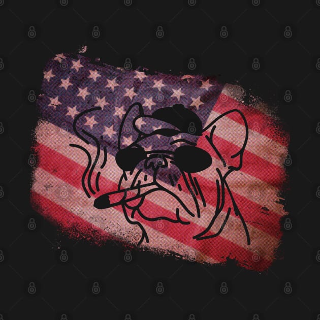 Best Dog Dad Ever American Flag by Hunter_c4 "Click here to uncover more designs"