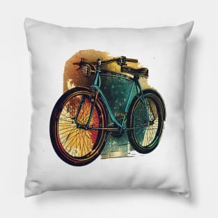 Vintage bicycle Pillow