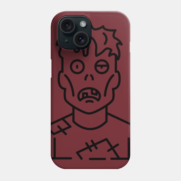 Zombie tshirt Phone Case by DavidAdel