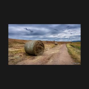 Bales of Hay Along a Dirt Road T-Shirt