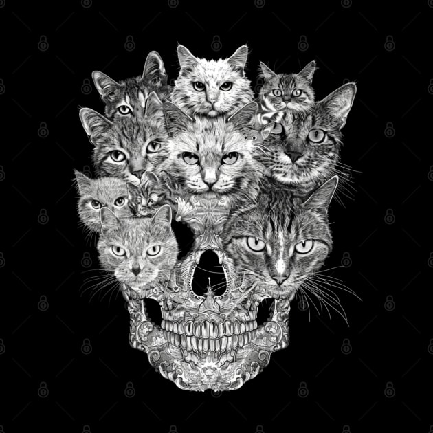 Cat Skull Legends by BilodeauBlue