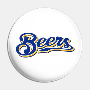 Milwaukee Beers - White/Royal Pin