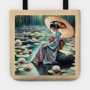 Kimono girl Manga Ukiyo-e Tote