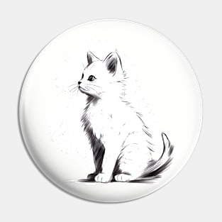 Just a cute little white cat ! Pin