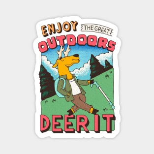 Enjoy the Greater Outdoors, Dare It! Magnet