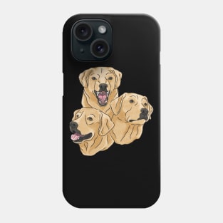 Labrador Retriever Heads Phone Case