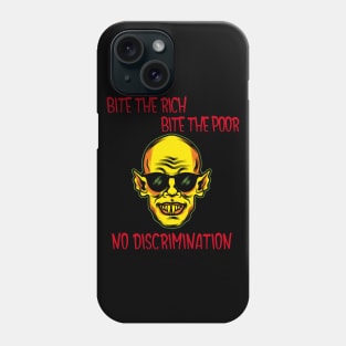 Bite The Rich, Bite The Poor Funny Halloween Design Phone Case