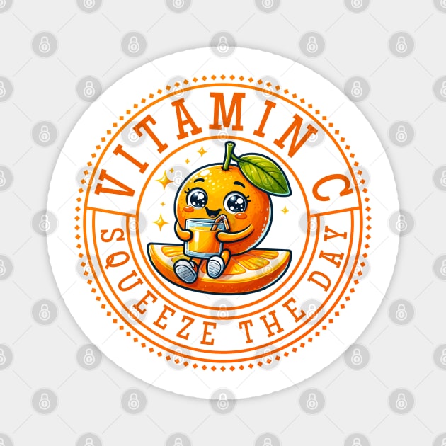 Vitamin C: Squeeze The Day Magnet by WarFX Designs