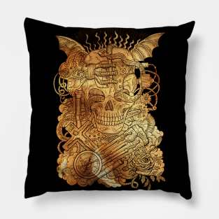 Steampunk Conjurer (version 2). Mystic and occult design. Pillow