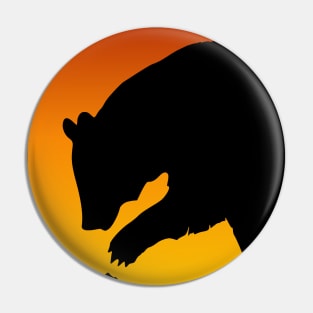 Sunset Bear - Grizzly Bear Black Bear Brown Bear - Bear Lover Gift Pin