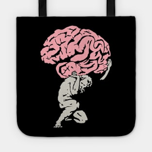 Atlas Holding A Brain - Overthinker Tote