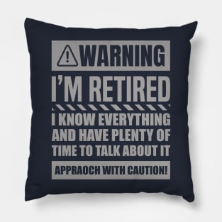 Retirement Design For Men Women Retiree Retired Retirement Pillow