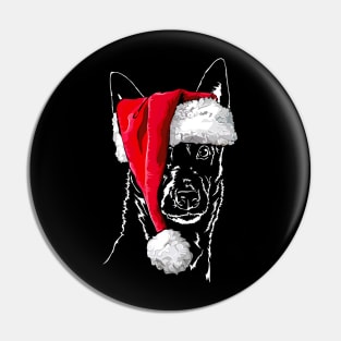 Australian Kelpie Santa Christmas dog mom gift present Pin