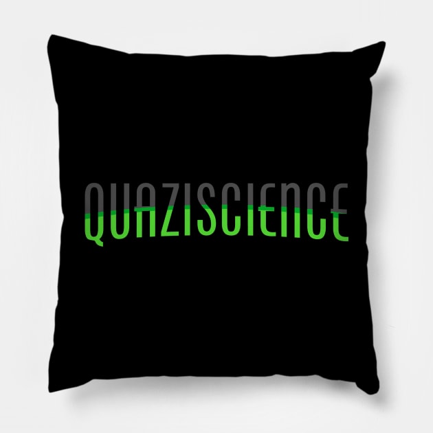 quaziscience font Pillow by J. Augustus