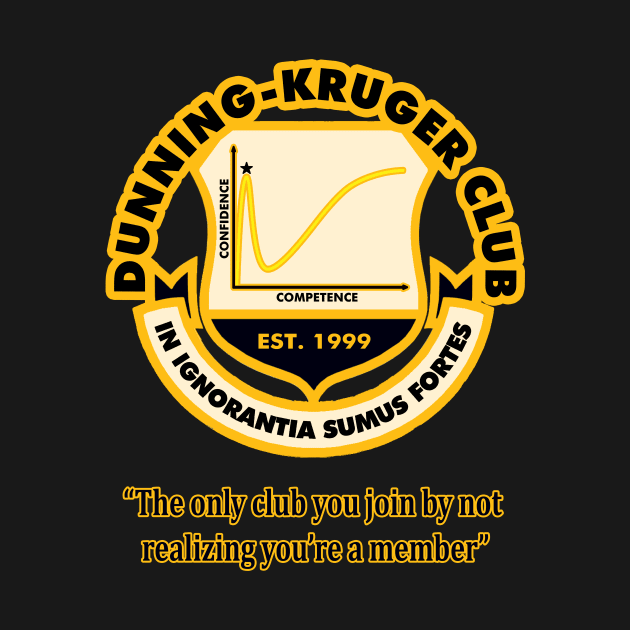 Dunning-Kruger Club (Logo Version) by dreadfulsorry