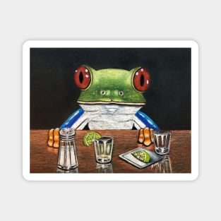 "Tequila Frog" - Frogs After Five collection Magnet