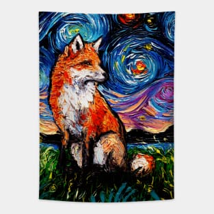 Vulpine Night Tapestry