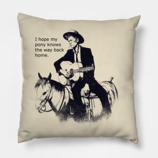 I hope my pony knows the way back home Pillow