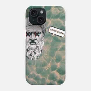 Vaporwave Aesthetic Glitch Retro Ancient Greek Mythology Game Over Phone Case