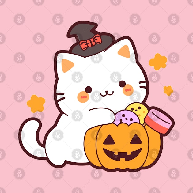 Cute trick or treat kitty by Retroprints