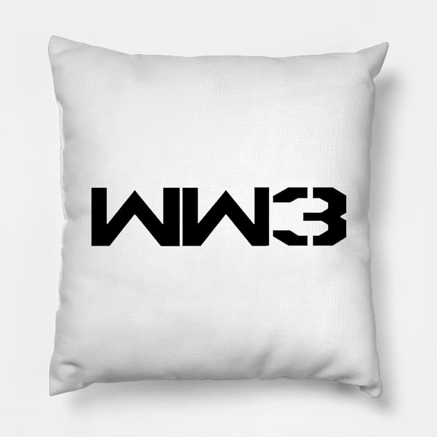 WORLD WAR 3 Pillow by psanchez