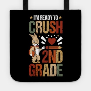 I'm Ready To Crush first grade Back To School Cute Rabbit Tote