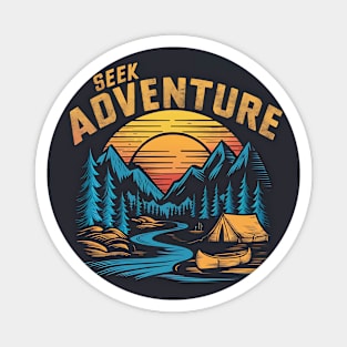 Seek Adventure Hiking and Camping Magnet