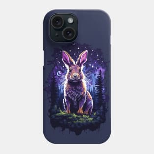 Giant rabbits night in the forest Phone Case