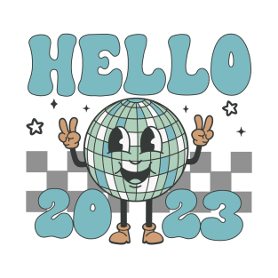 New Year 2023 Retro Party Ball T-Shirt