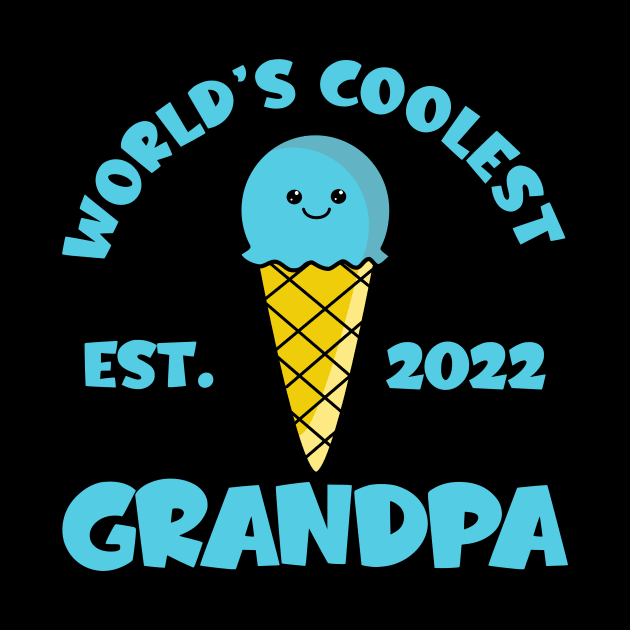 World's Coolest Grandpa Est. 2022 Kawaii Ice Cream by KawaiinDoodle