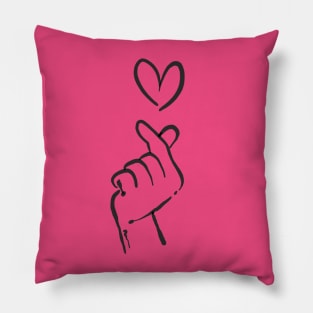 KPOP HEART "I LOVE YOU" Heart Fingers - Korean Pillow