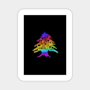 Cedar rainbow lebanon Magnet