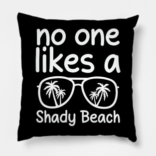 No One Like A Shady Beach, Summer Traveling Surfing Pillow