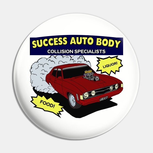 Success Auto Body Collision Specialists Pin by THRILLHO