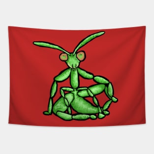 Praying mantis reversed Tapestry