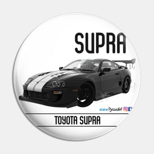 Supra Time Attack Black Stripes Pin