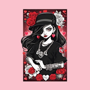 Cute Gangster Chola: Spreading Love with Attitude! - Valentine's T-Shirt