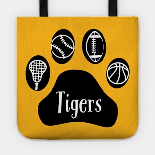 Tigers sports paw Tote