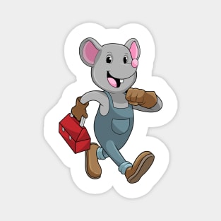 Mouse as Handyman with Toolbox Magnet